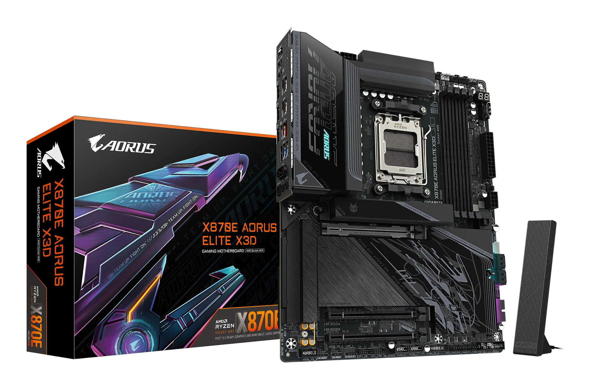GIGABYTE X870E AORUS ELITE X3D Mainboard – Bild 1