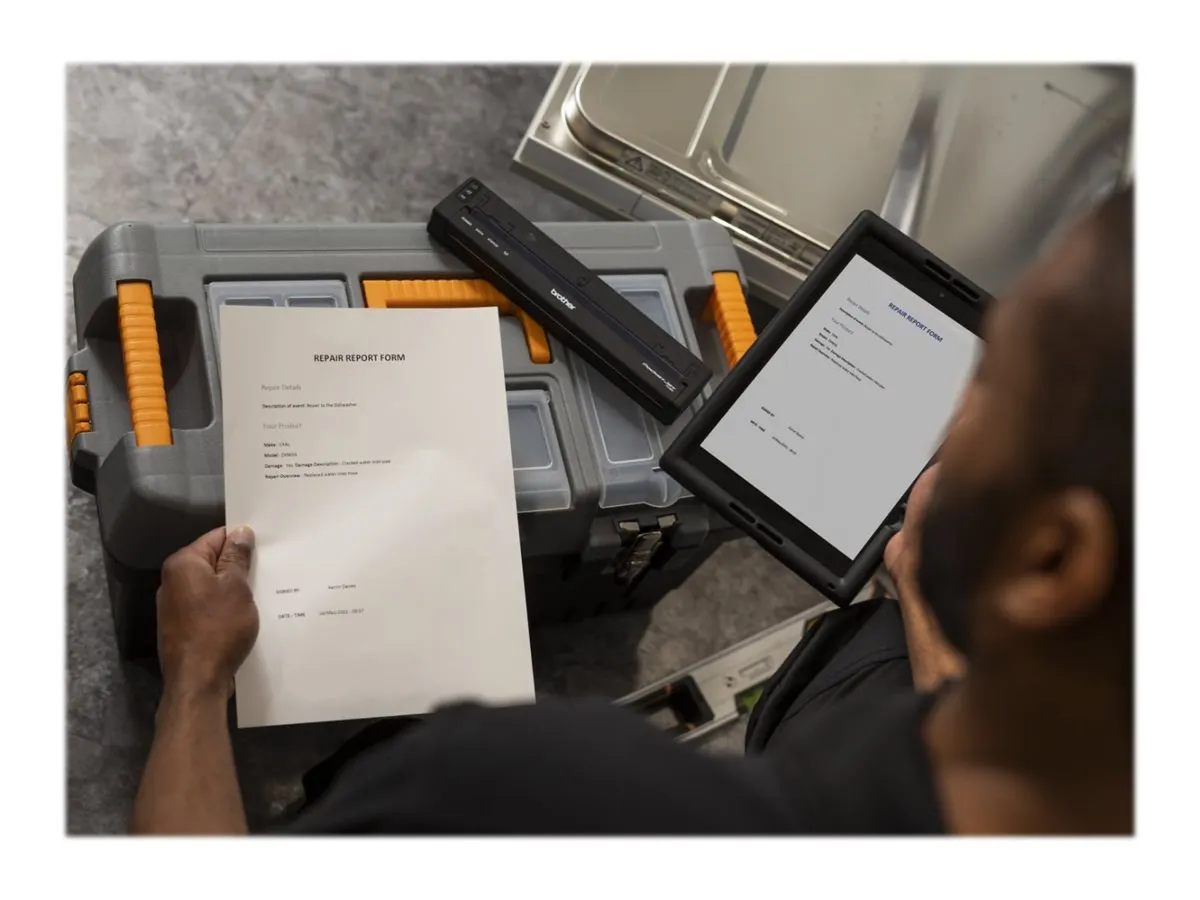 Brother PJ-822 Mobiler Thermodirekt A4 Dokumentendrucker