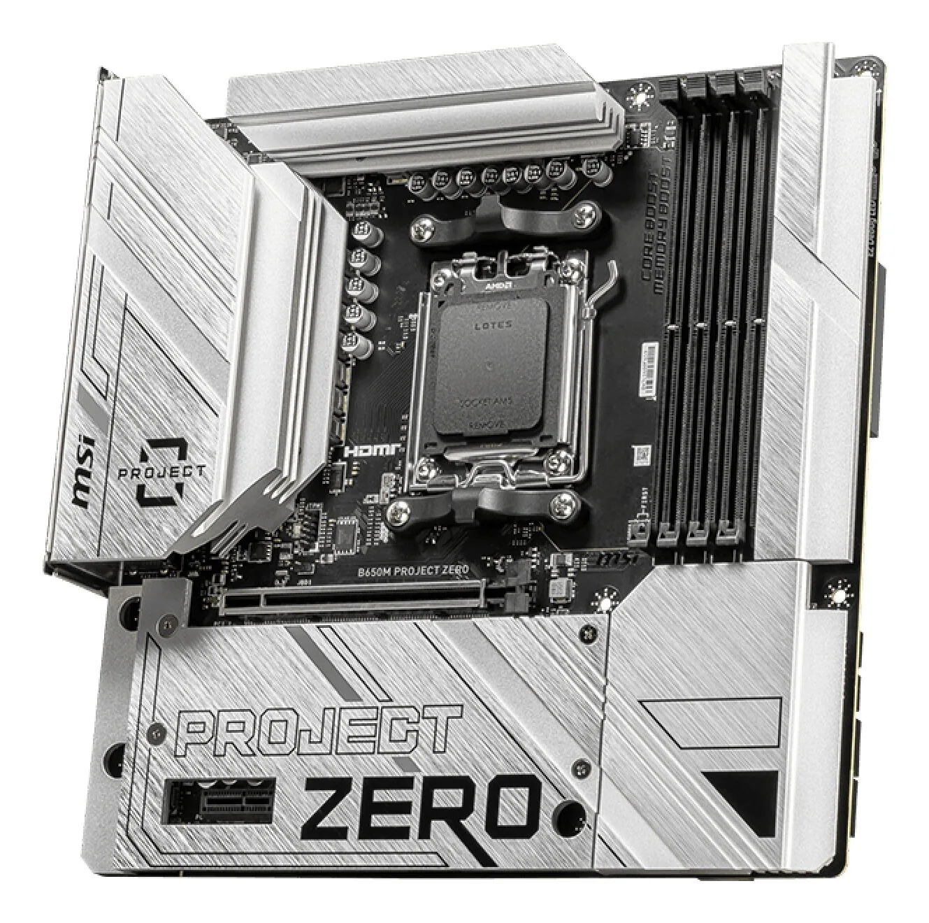 MSI B650M PROJECT ZERO Motherboard AMD B650 Sockel AM5 micro ATX – Bild 4