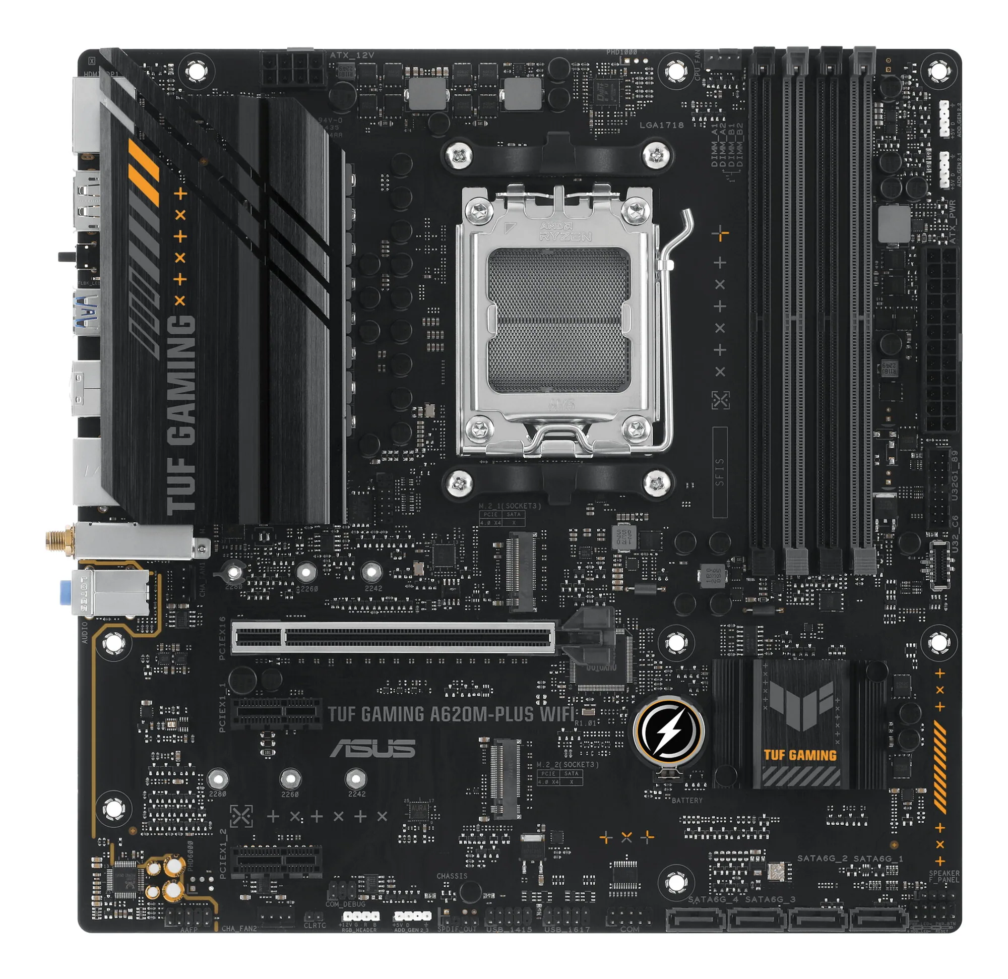 ASUS TUF GAMING A620M-PLUS WIFI AMD A620 Sockel AM5 micro ATX – Bild 3