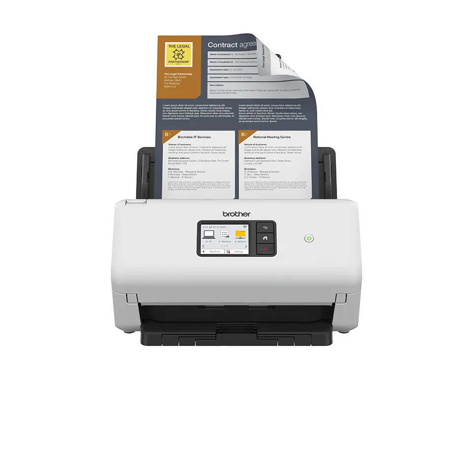 Brother ADS-4550W Scanner ADF-Scanner 600 x 600 DPI Schwarz, Weiß – Bild 1