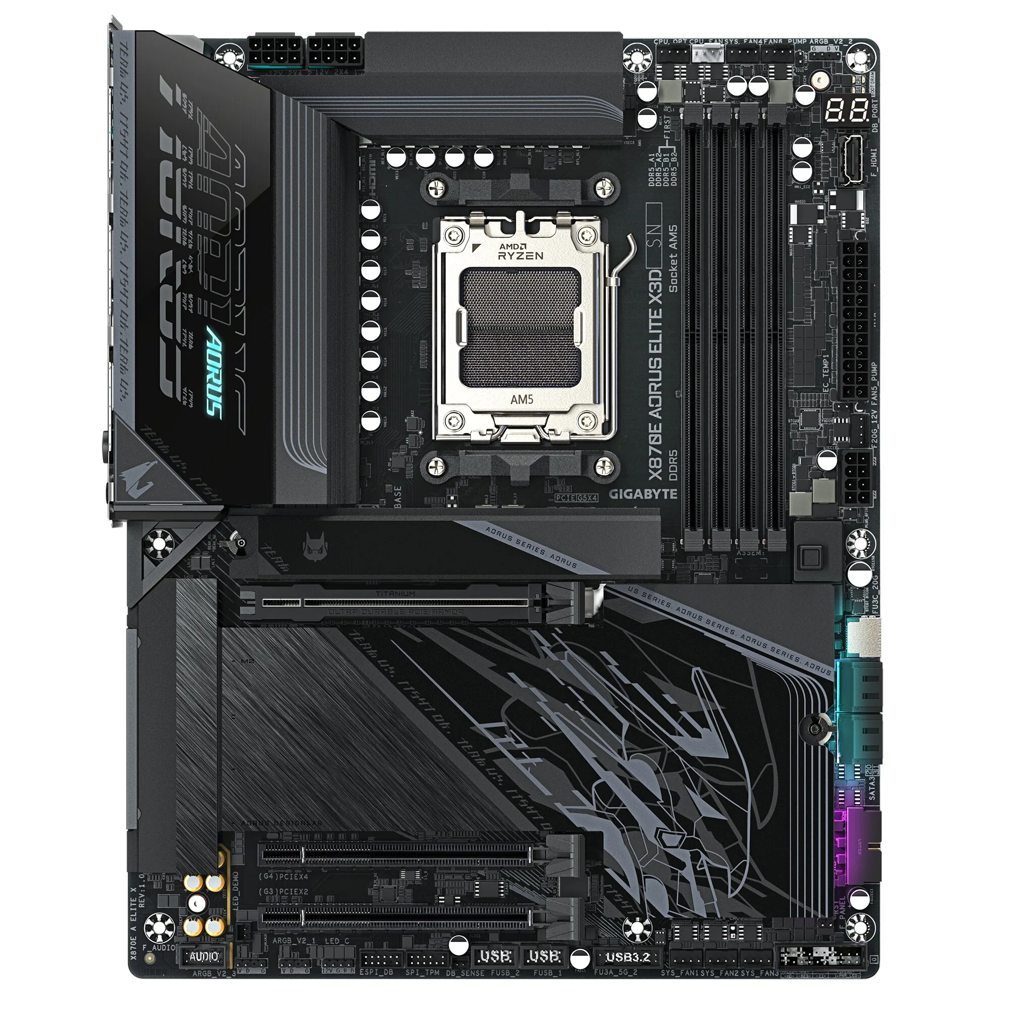 GIGABYTE X870E AORUS ELITE X3D Mainboard – Bild 2