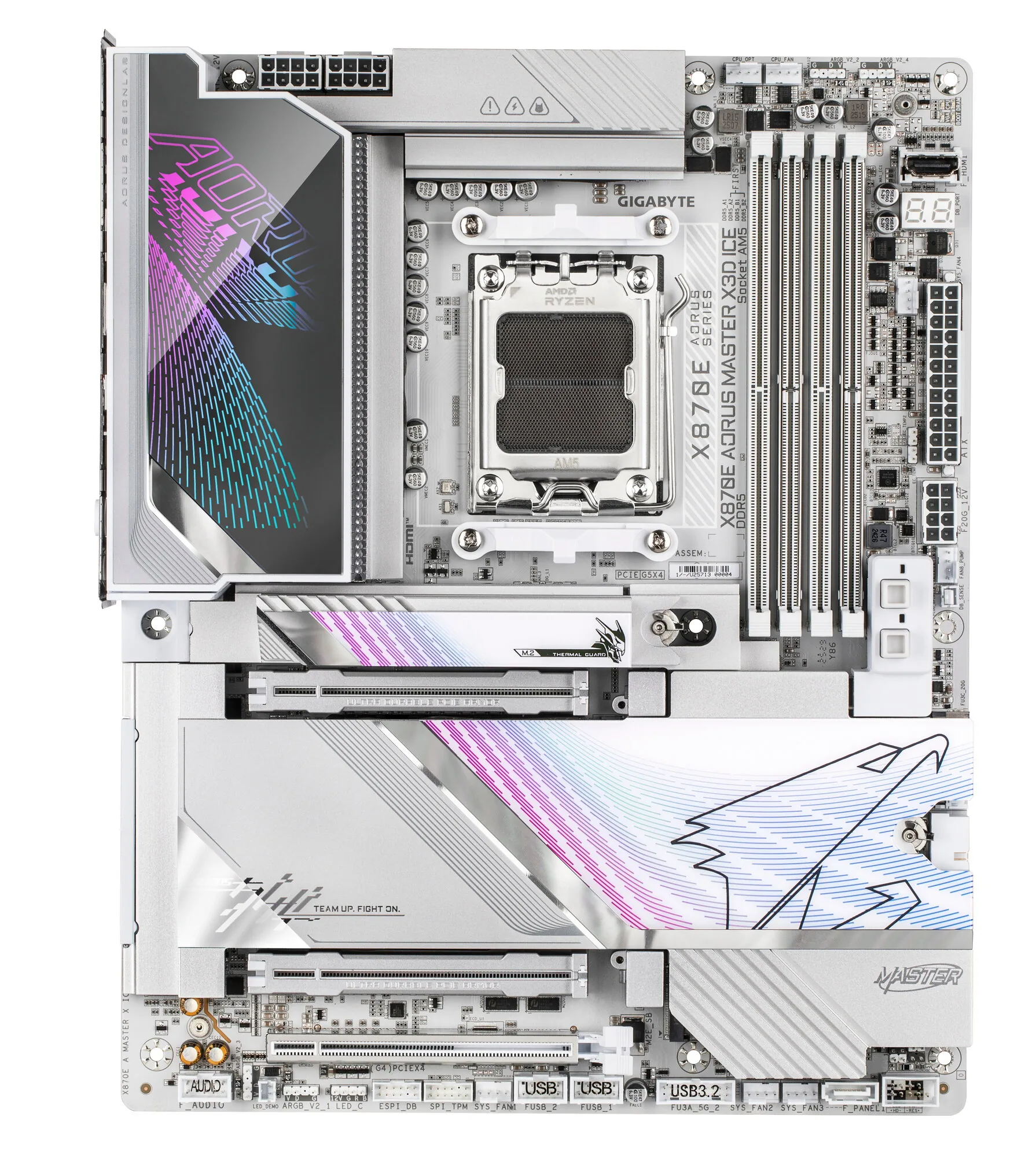 GIGABYTE X870E AORUS MASTER X3D ICE Mainboard – Bild 2