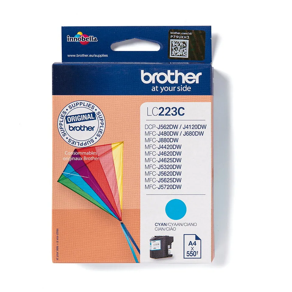 Brother LC223C Druckerpatrone 1 Stück(e) Original Cyan – Bild 1