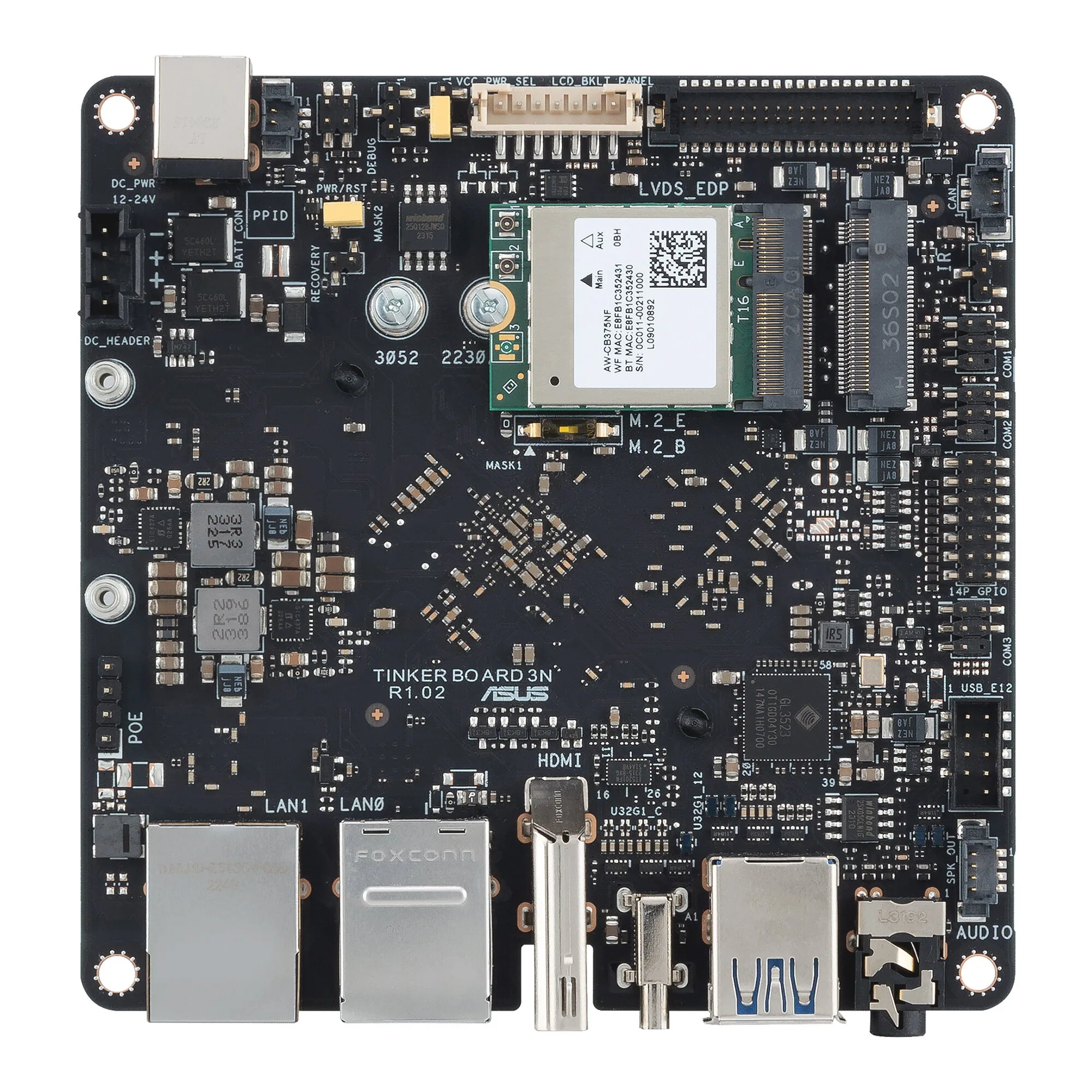 ASUS Tinker Board 3N Entwicklungsplatine Rockchip RK3568 – Bild 3