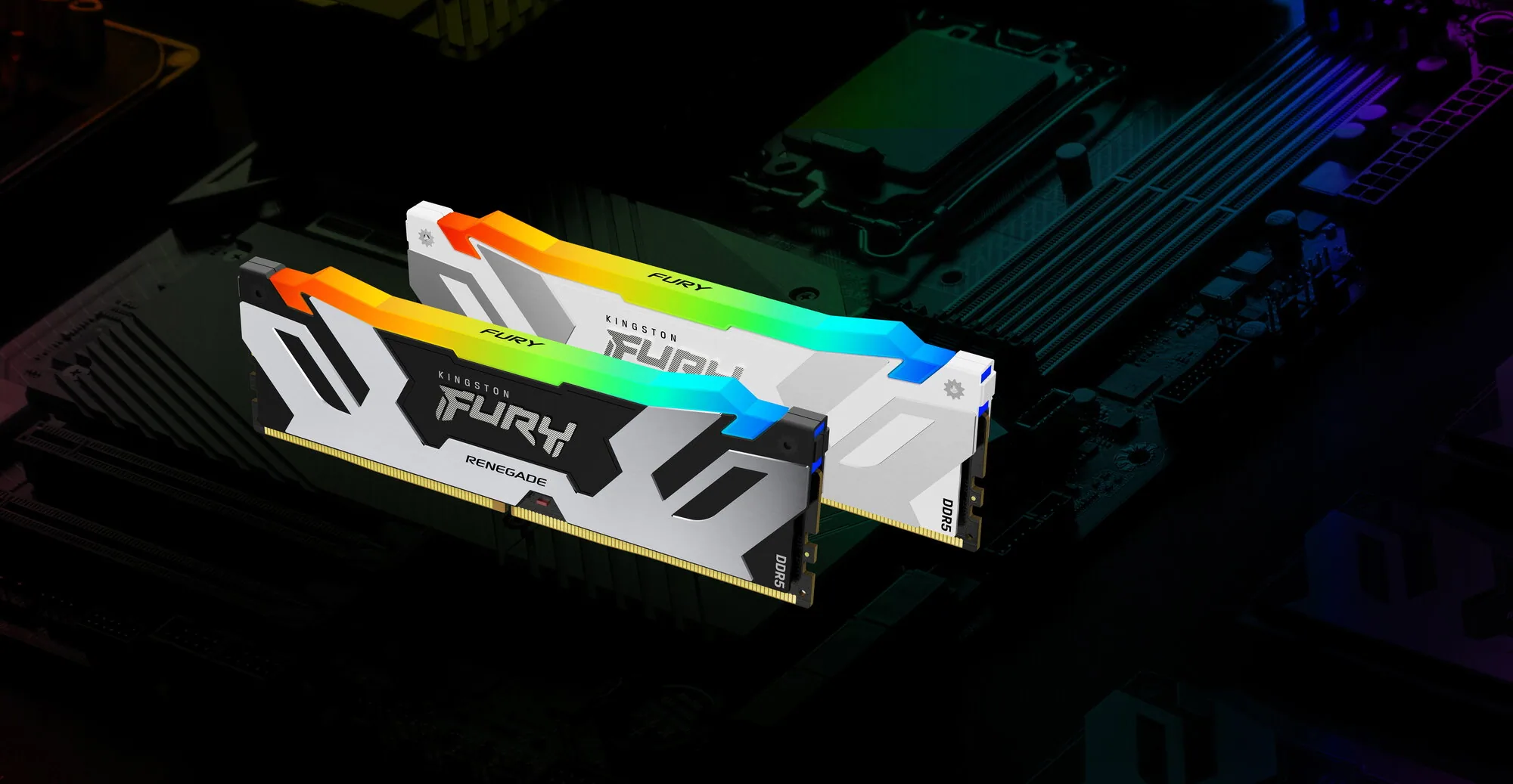Kingston Technology FURY 16GB 6400MT/s DDR5 CL32 DIMM Renegade RGB Weiß XMP – Bild 5