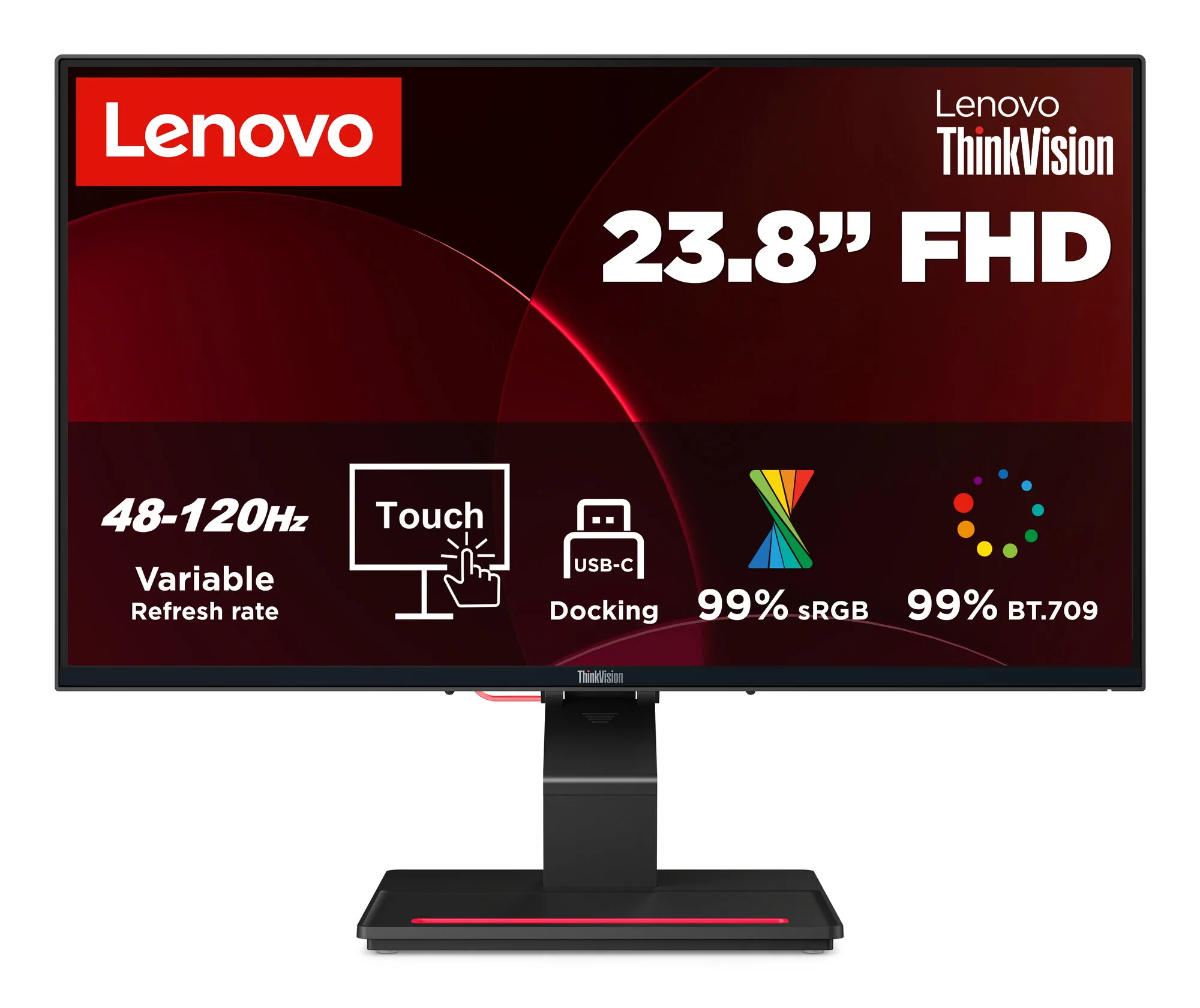 Lenovo ThinkVision T24D-4t Monitor – Bild 2