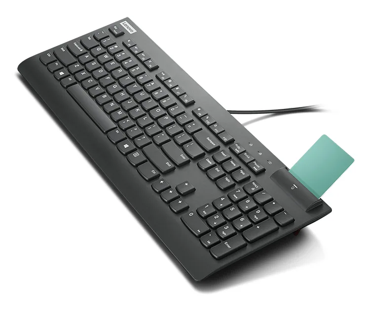 Lenovo Smartcard Wired Keyboard II Tastatur Heimbüro USB Finnisch, Schwedisch Schwarz – Bild 2