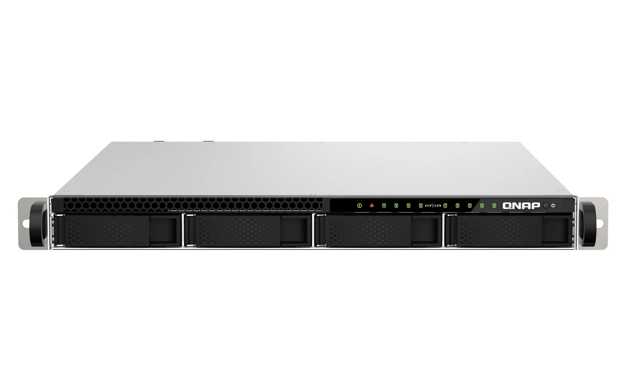 QNAP TS-h987XU-RP NAS Rack (1U) Intel Xeon E E-2334 16 GB DDR4 QuTS hero Schwarz, Silber – Bild 1