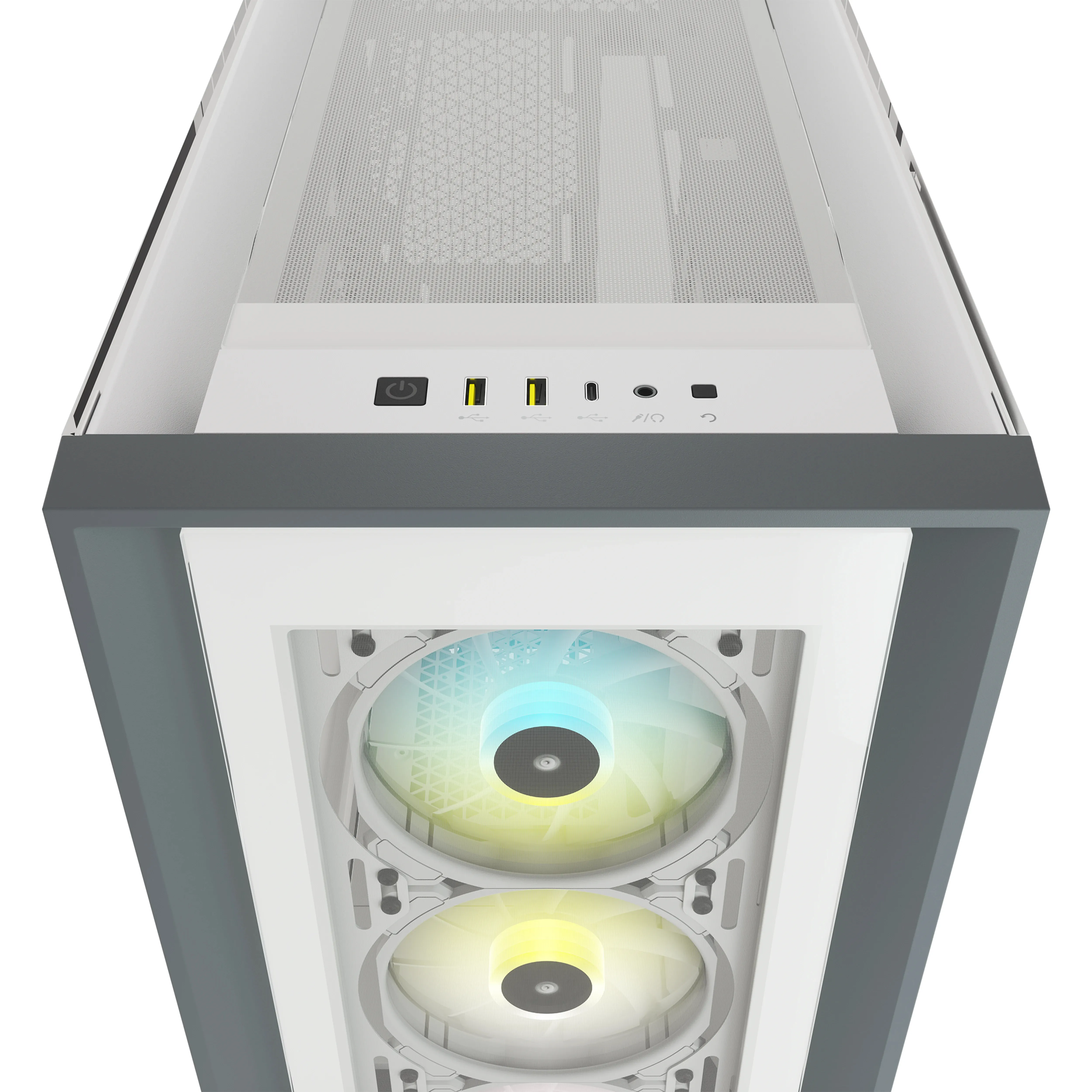 Corsair Geh Midi iCUE 5000X RGB (Tempered Glass) White
