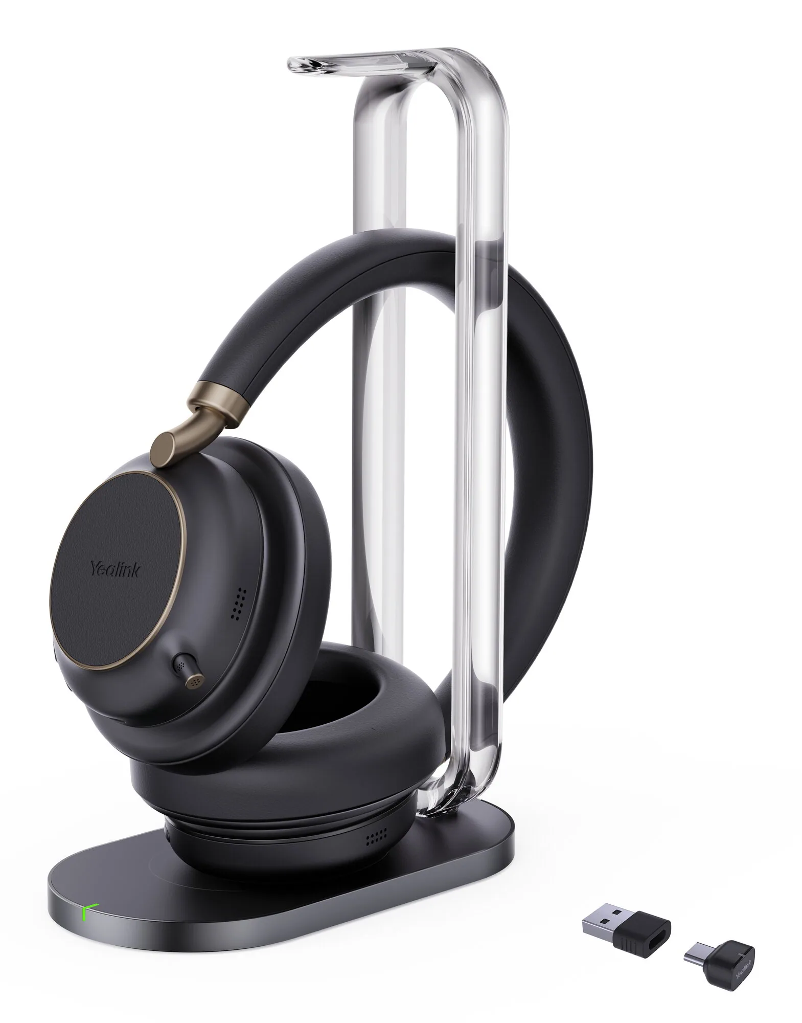 Yealink BH76 Plus mit Ladestation UC Schwarzes USB-C/A-Headset – Bild 1