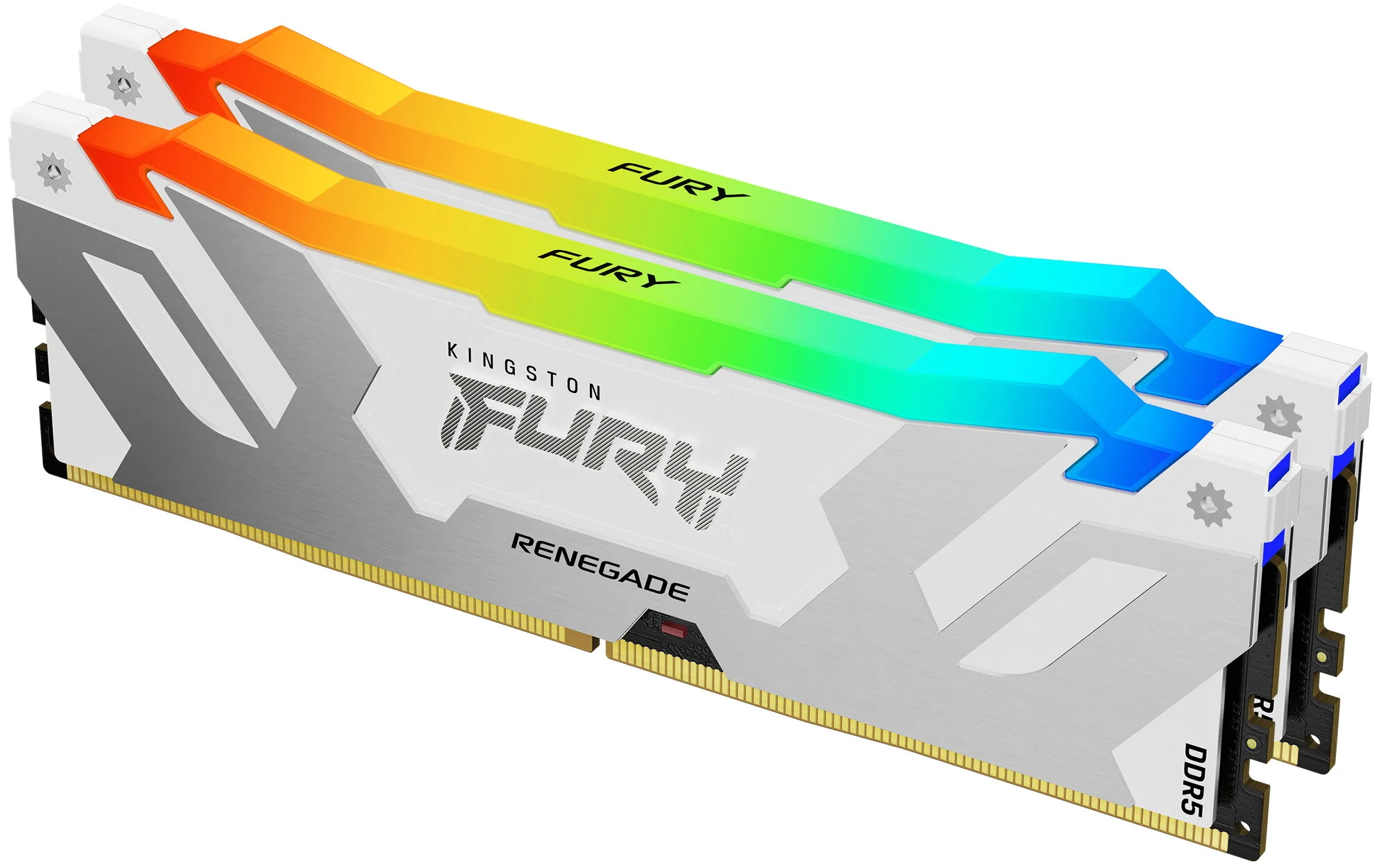 Kingston Technology FURY 48GB 8000MT/s DDR5 CL38 DIMM (2er-Kits) Renegade RGB Weiß – Bild 1