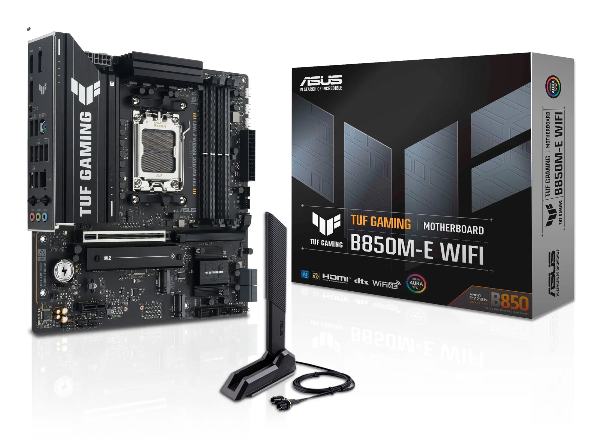 ASUS TUF GAMING B850M-E WIFI AMD B850 Sockel AM5 micro ATX – Bild 1