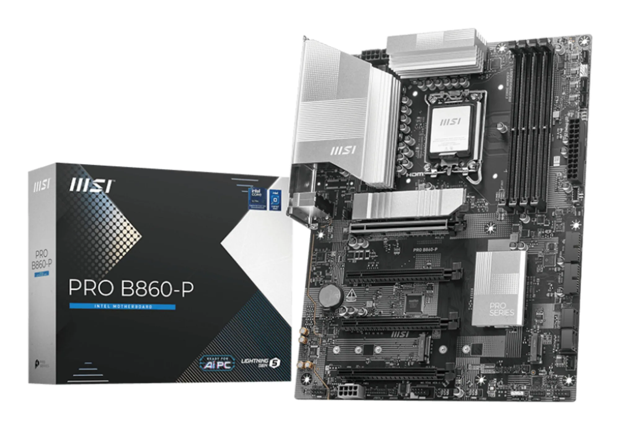 MSI PRO B860-P Motherboard Intel B860 LGA 1851 (Socket V1) ATX – Bild 1