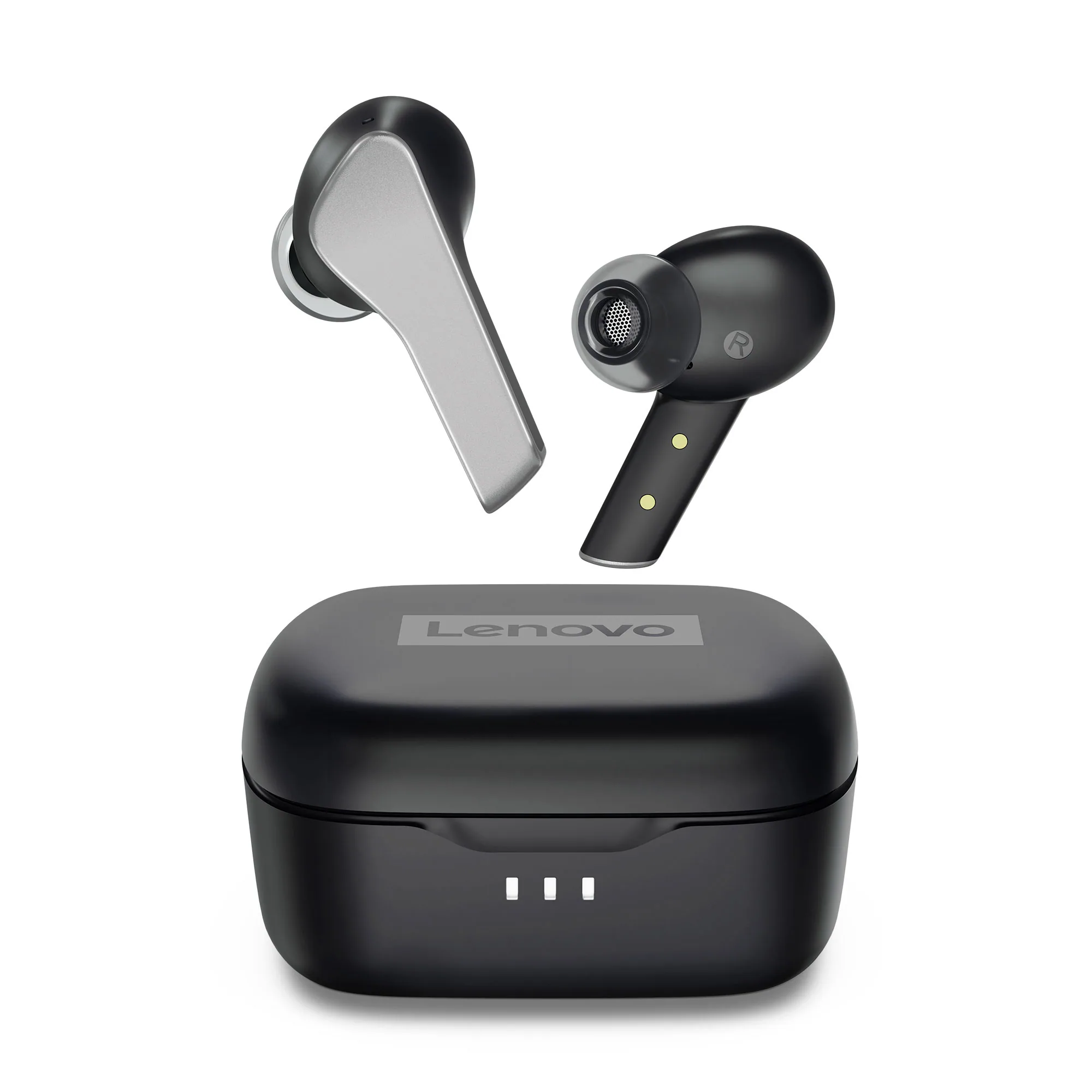 Lenovo Smart Wireless Earbuds Kopfhörer Kabellos im Ohr Musik/Alltag Bluetooth Schwarz – Bild 1