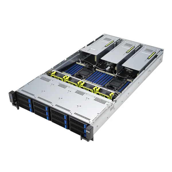 ASUS RS720-E11-RS12U Intel C741 Rack (2U) Schwarz, Silber – Bild 4