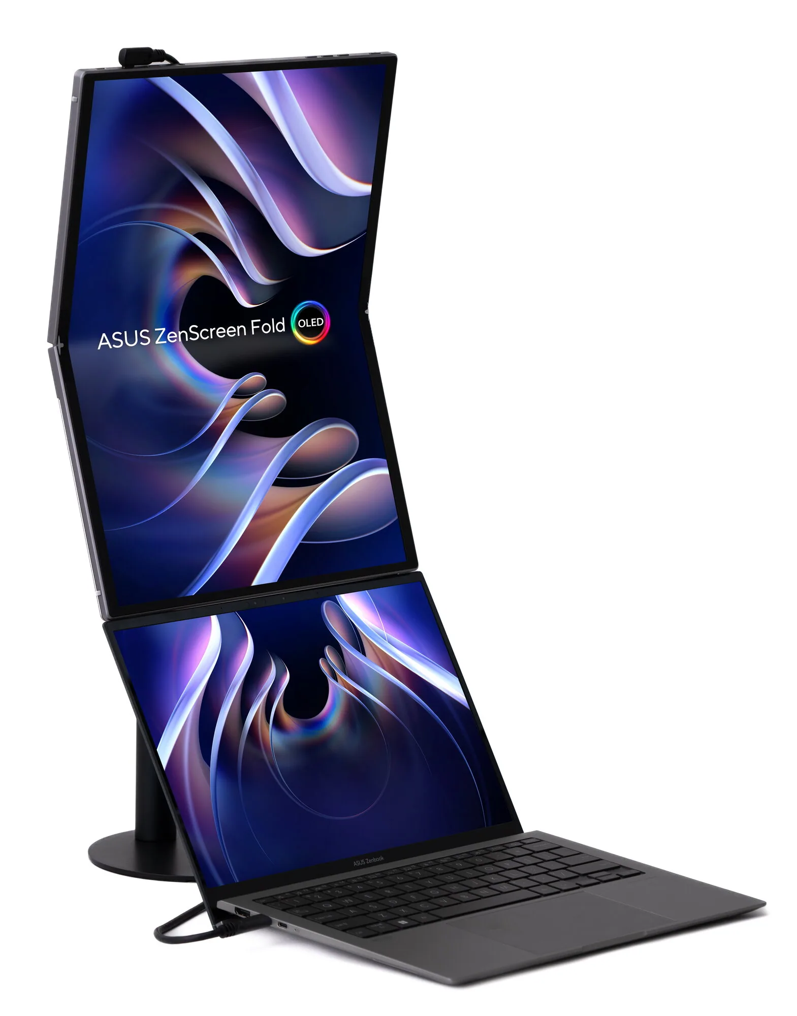 ASUS ZenScreen Fold OLED MQ17QH Computerbildschirm 43,9 cm (17.3") 2560 x 1920 Pixel Quad HD Silber – Bild 7