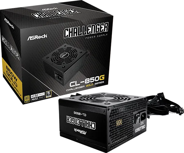 ASRock Challenger Series CL-850G 850W ATX 80+ Gold     black retail
