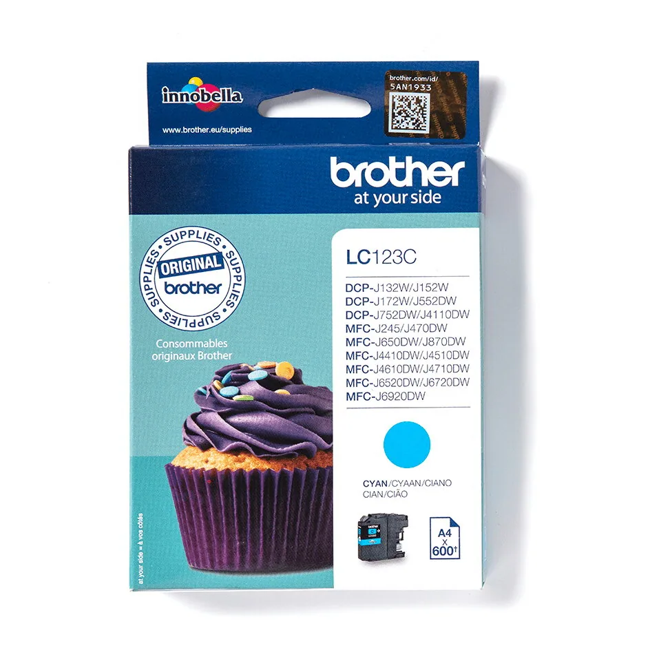 Brother LC123C Druckerpatrone 1 Stück(e) Original Cyan – Bild 3