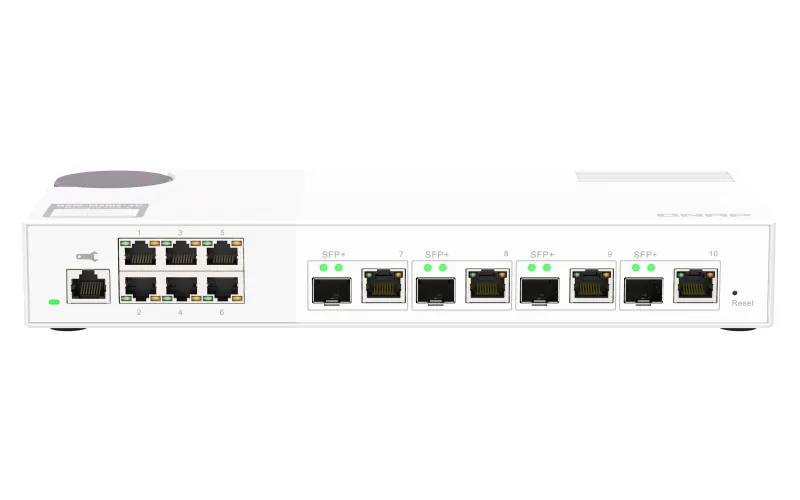 QNAP QSW-M2106-4C Netzwerk-Switch Managed L2 2.5G Ethernet (100/1000/2500) Weiß – Bild 1