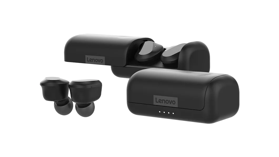 Lenovo ZA800000WW Kopfhörer & Headset True Wireless Stereo (TWS) im Ohr Anrufe/Musik USB Typ-C Bluetooth Schwarz – Bild 1