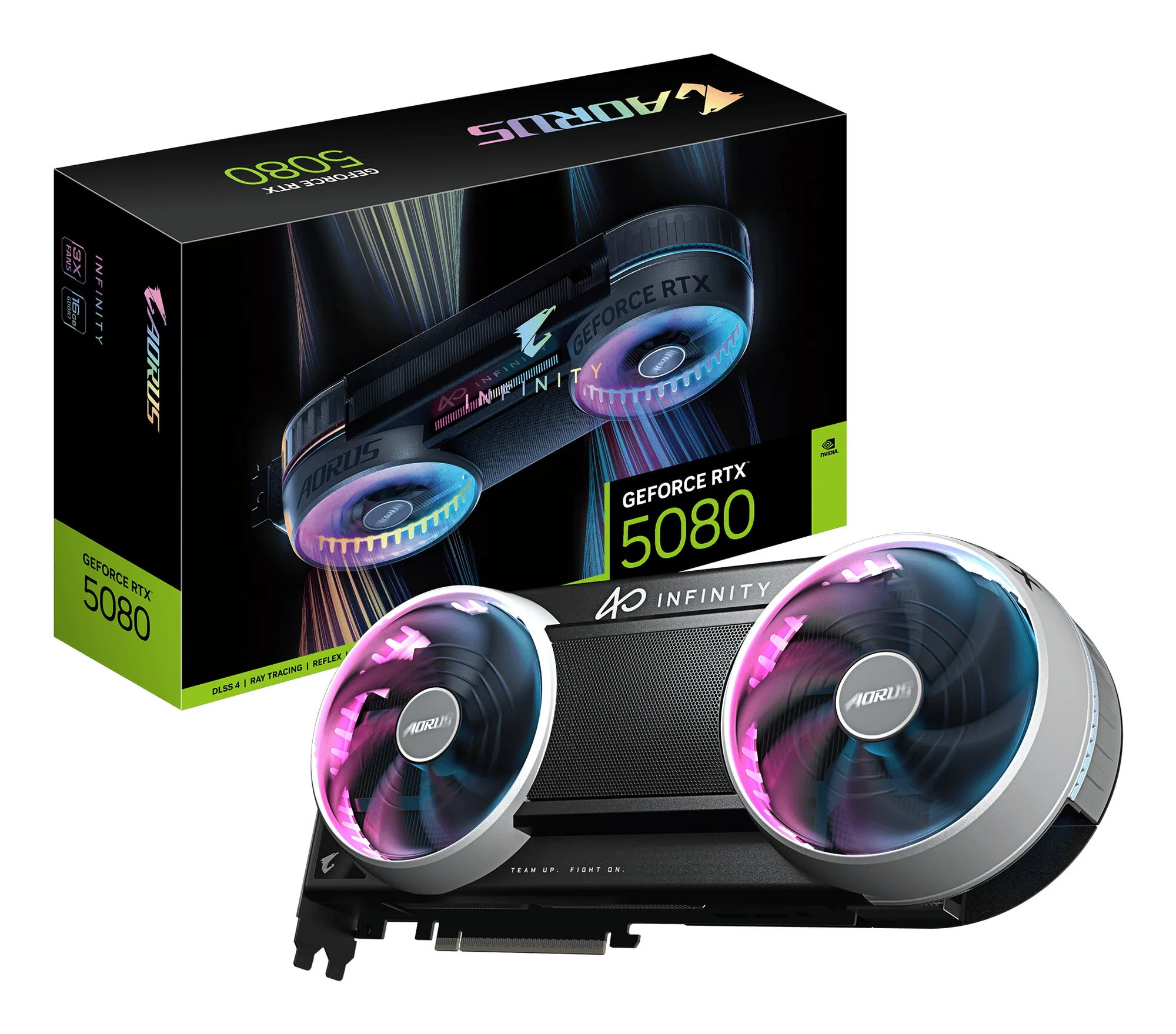 GIGABYTE AORUS GeForce RTX 5080 INFINITY 16G Grafikkarte – Bild 1