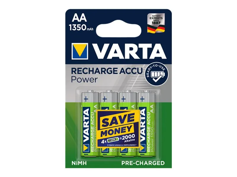 Varta Akku RECHARGE Power    AA  HR6  1350mAh           4St.