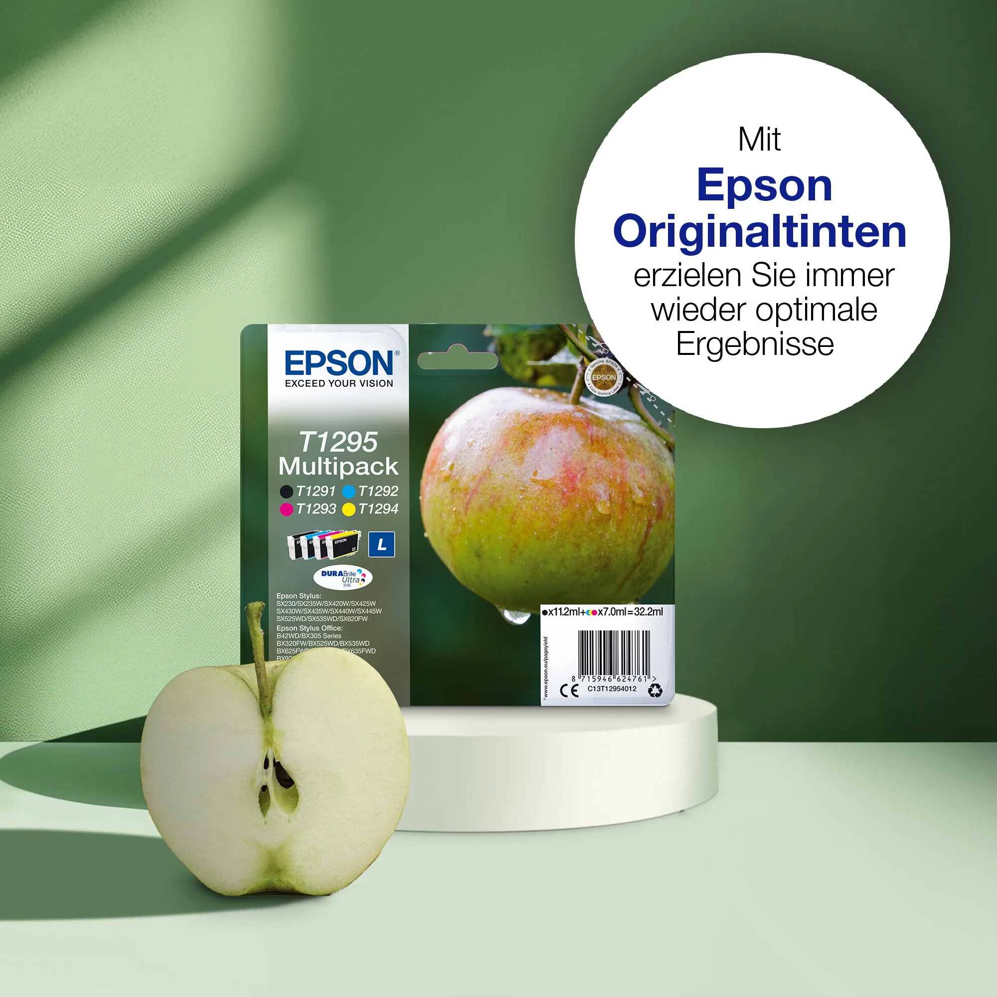 Epson Apple T1295 Apfel DURABrite Ultra Multipack 4 Farben Tinte – Bild 1