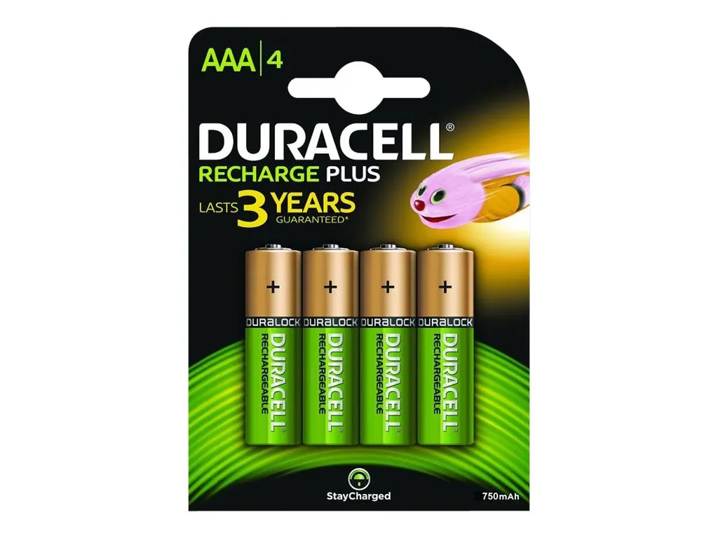 Duracell Akku Recharge  AAA  HR03   750mAh 4St.