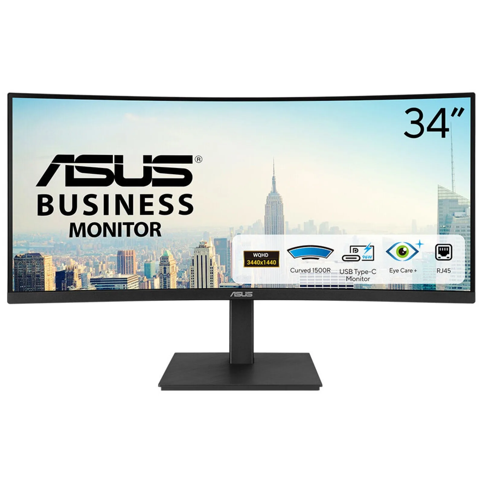 ASUS VA34VCPSR Computerbildschirm 86,4 cm (34") 3440 x 1440 Pixel Wide Quad HD LCD Schwarz – Bild 1