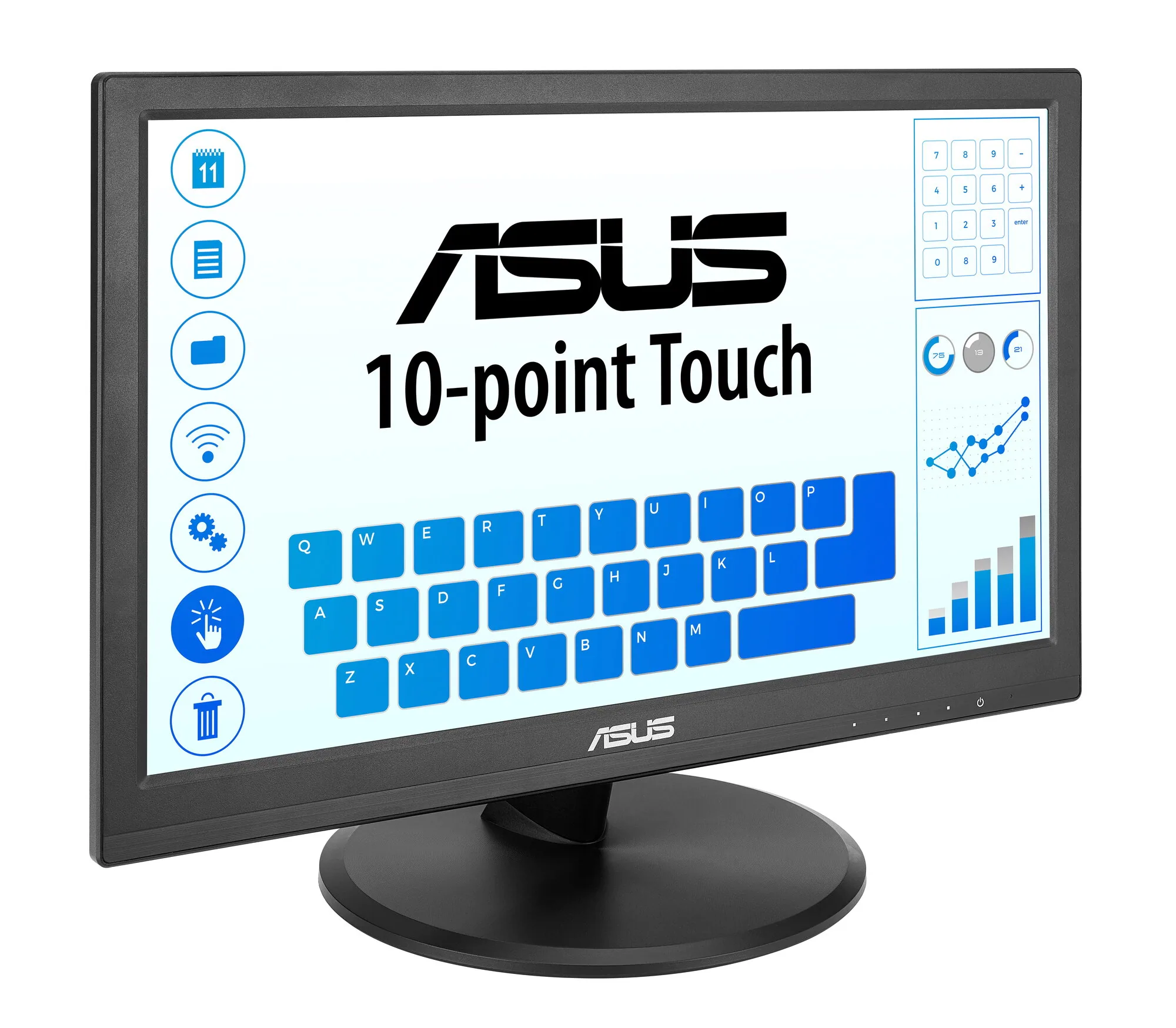 ASUS Touch VT169HE Computerbildschirm 39,6 cm (15.6") 1920 x 1080 Pixel Full HD LED Touchscreen Tisch Schwarz – Bild 3