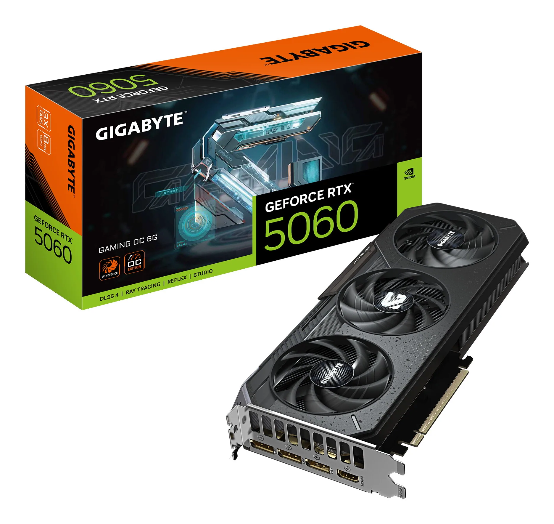 GIGABYTE GeForce RTX 5060 GAMING OC 8G Grafikkarte – Bild 1
