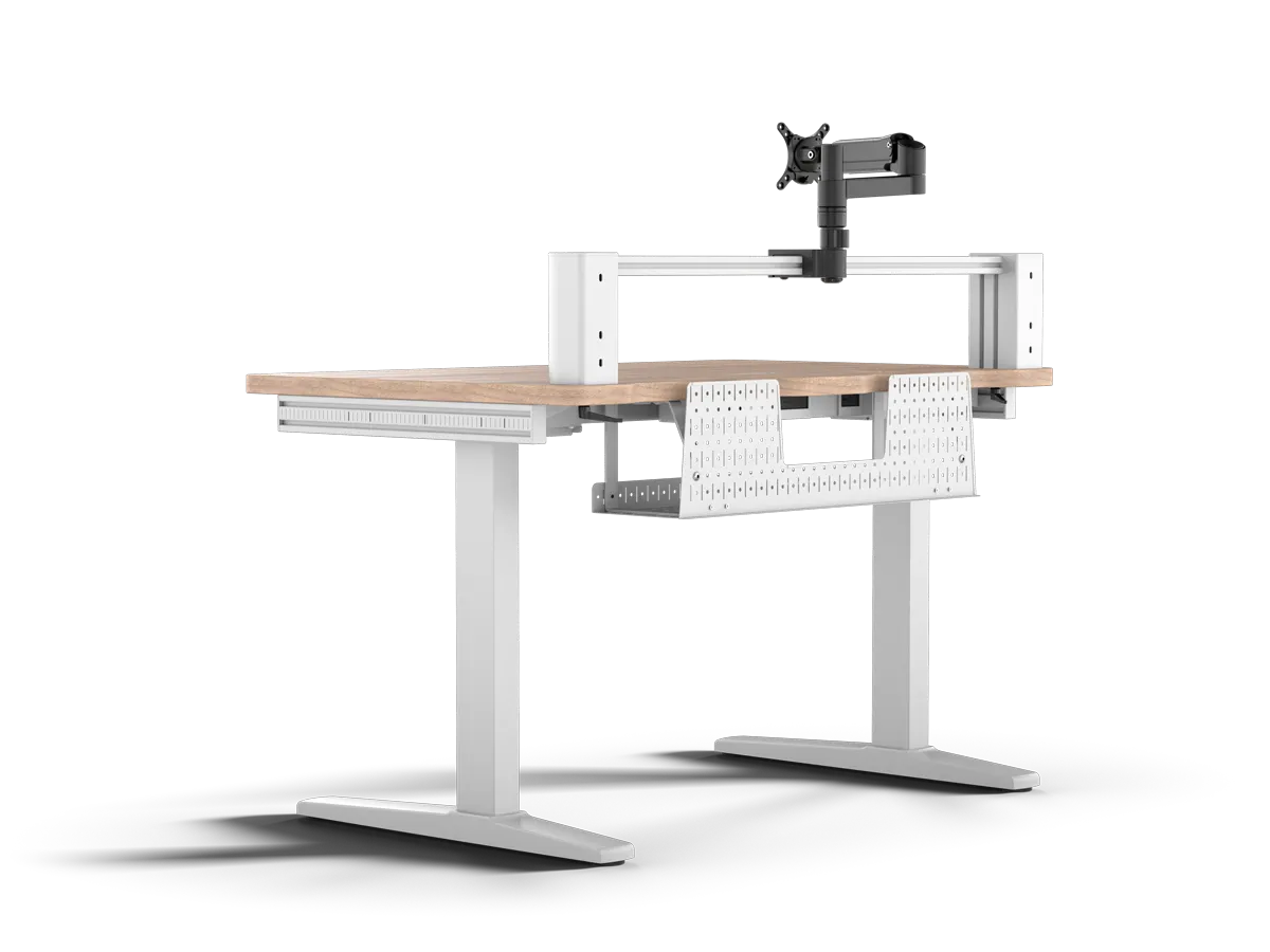 CORSAIR Gaming Tisch 4 Wood/white,einstell.Höhe,inkl.TFT-A (Speditionsversand)