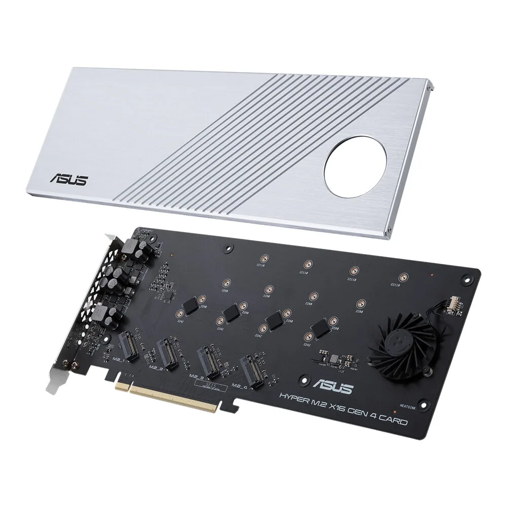 ASUS Hyper M.2 x16 Gen 4 Schnittstellenkarte/Adapter Eingebaut – Bild 3