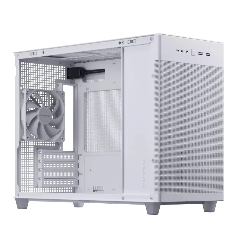 ASUS PRIME AP201 CASE TG WHITE Mini Tower Weiß – Bild 4
