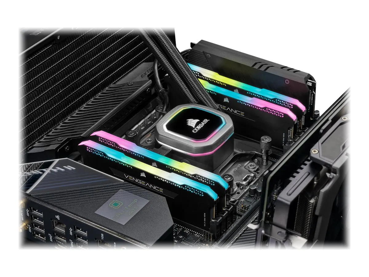 Corsair Vengeance RGB DDR4-3200 CL16 32 GB Kit (4x 8 GB) (CMH32GX4M4E3200C16)