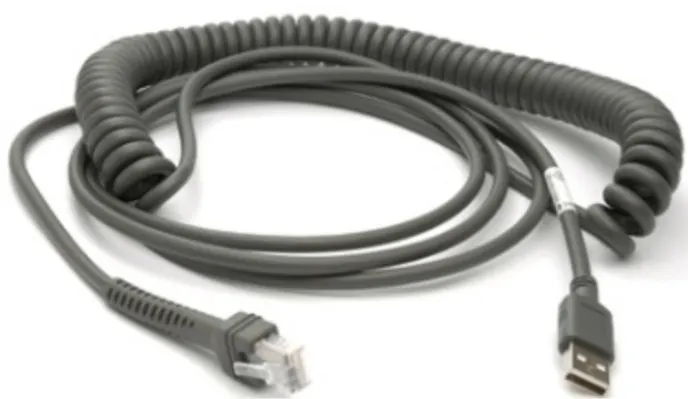 Zebra Motorola CBA-U09-C15ZAR USB Kabel 4,57 m USB A Grau
