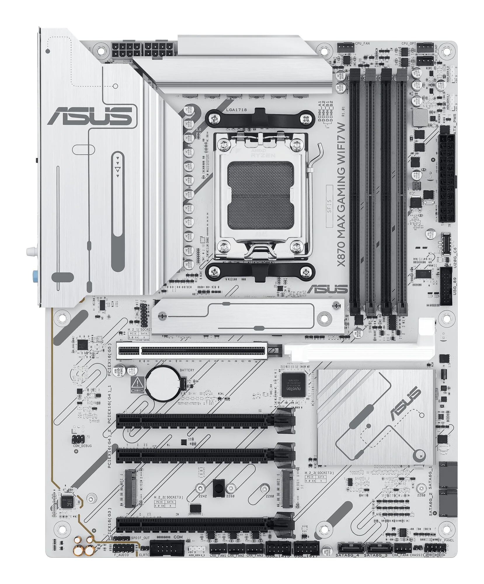 ASUS X870 MAX GAMING WIFI7 W AMD X870 Sockel AM5 ATX – Bild 1