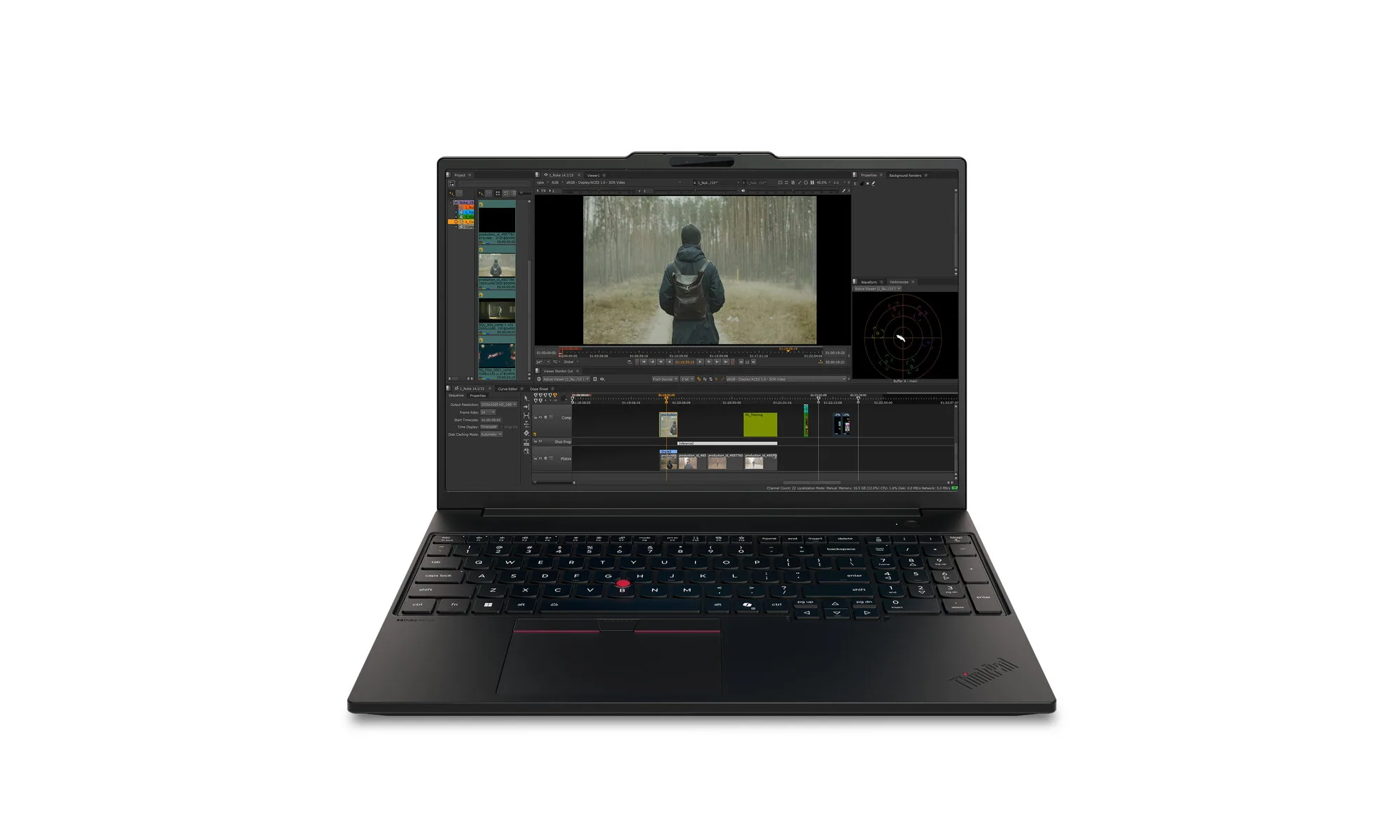 Lenovo ThinkPad P16s Gen 5 (Intel) Copilot+ PC Intel Core Ultra 9 386H Mobiler Arbeitsplatz 40,6 cm (16") Touchscreen WUXGA 64 GB LPDDR5x-SDRAM 1 TB SSD NVIDIA RTX PRO 2000 Blackwell Wi-Fi 7 (802.11be) Windows 11 Pro Schwarz Deutsch – Bild 5