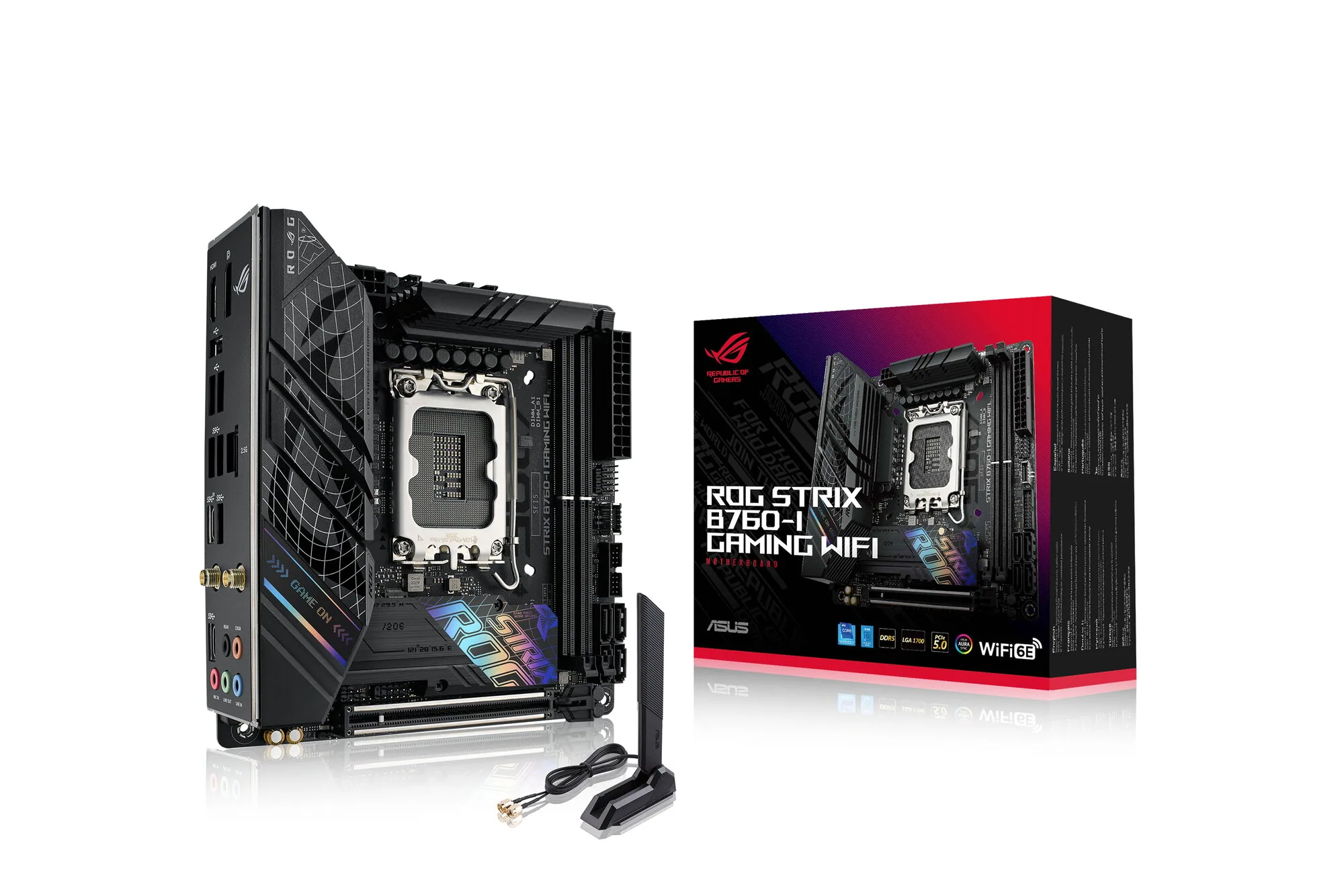 ASUS ROG STRIX B760-I GAMING WIFI Intel B760 LGA 1700 mini ITX – Bild 1