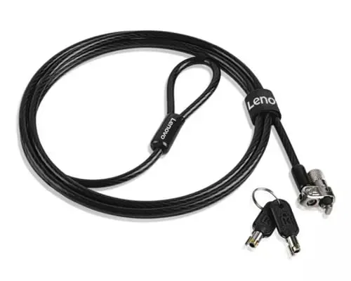 Lenovo 4XE1L68273 Kabelschloss Schwarz 1,8 m – Bild 1