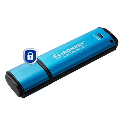 Kingston Technology IronKey 32GB USB-C Vault Privacy 50C AES-256 verschlüsselter, FIPS 197 – Bild 2