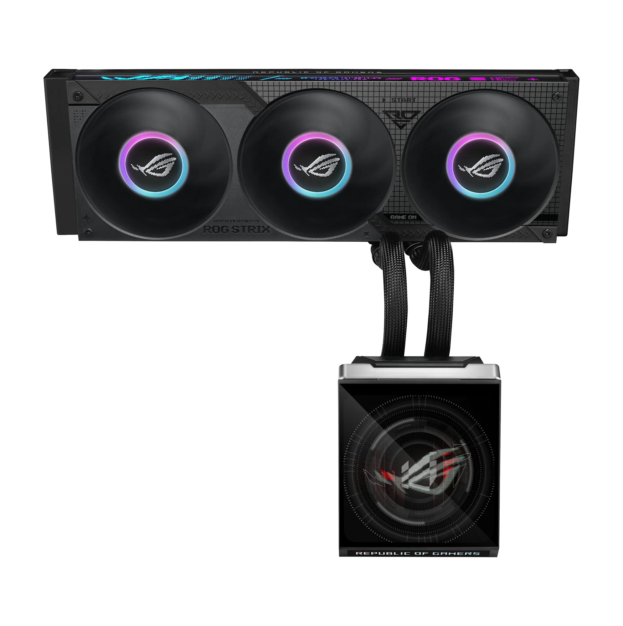 ASUS ROG Strix SLC IV 360 ARGB LCD Prozessor All-in-One-Flüssigkeitskühler 12 cm Schwarz 1 Stück(e) – Bild 1