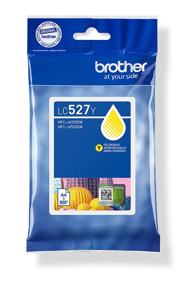 Brother LC527Y Druckerpatrone 1 Stück(e) Original Gelb – Bild 2