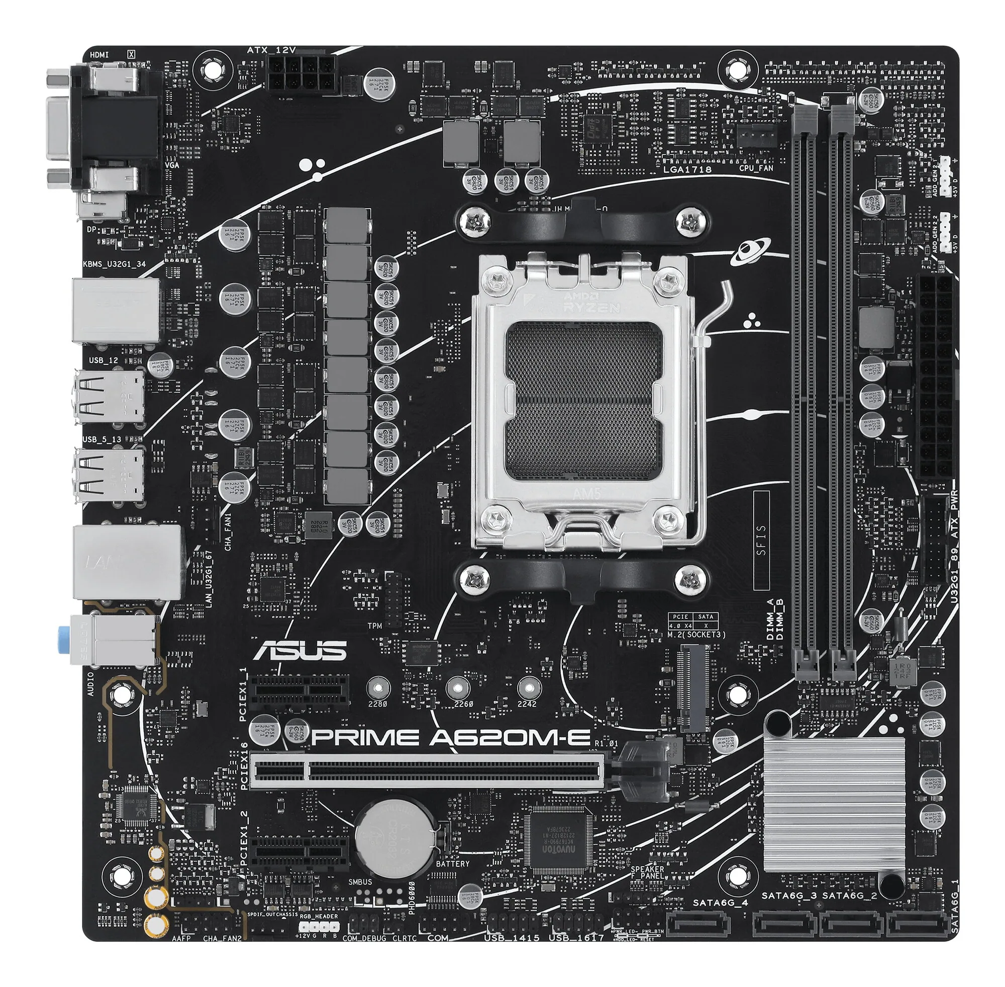 ASUS PRIME A620M-E-CSM AMD A620 Sockel AM5 micro ATX – Bild 2