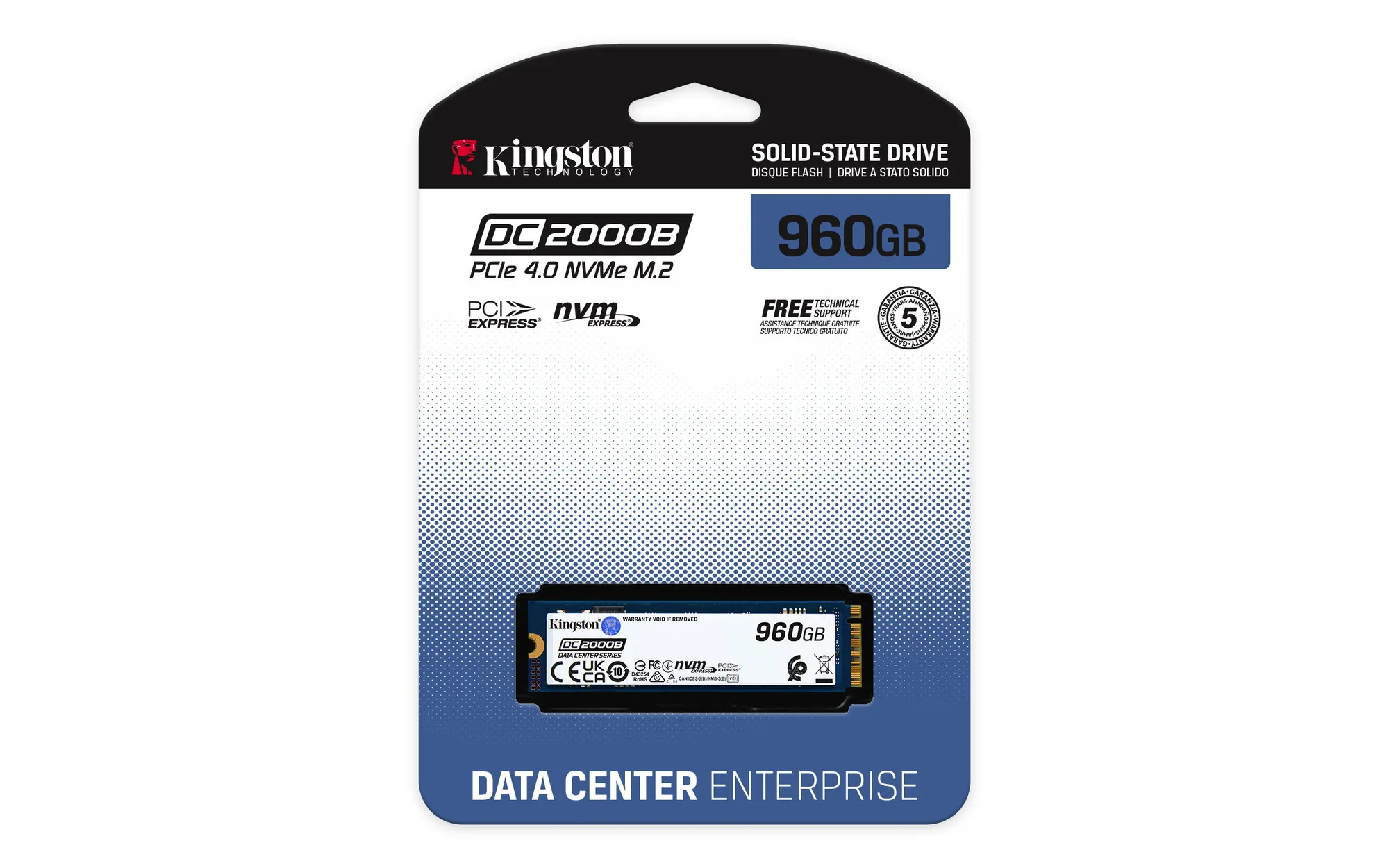 Kingston Technology 960G DC2000B PCIe 4.0 M.2 2280 Enterprise SSD – Bild 4