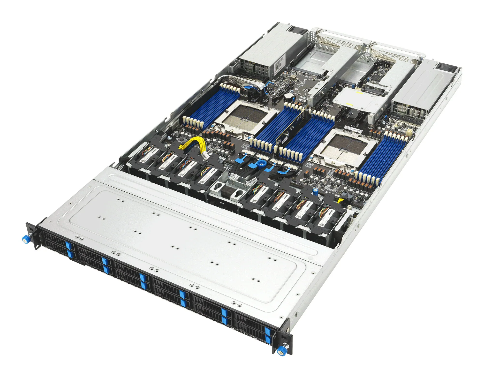 ASUS RS700A-E13-RS12U Rack (1U) Schwarz, Silber – Bild 4