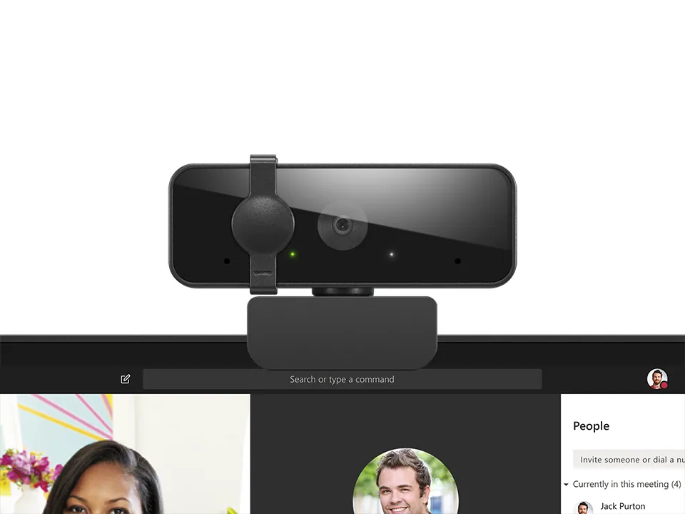Lenovo Essential FHD Gen2 Webcam 1920 x 1080 Pixel USB 2.0 Schwarz – Bild 7