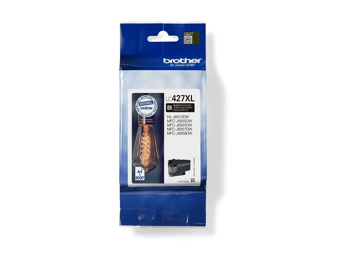 Brother LC-427XLBK Druckerpatrone Original Hohe (XL-) Ausbeute Schwarz