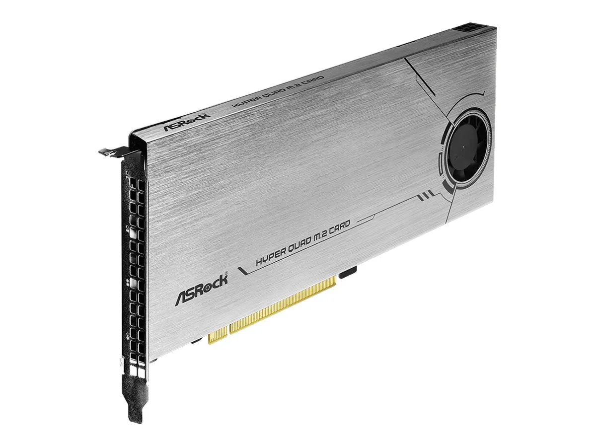 ASRock Hyper Quad M.2 Card PCIe Gen4 x16 für 4x SSD